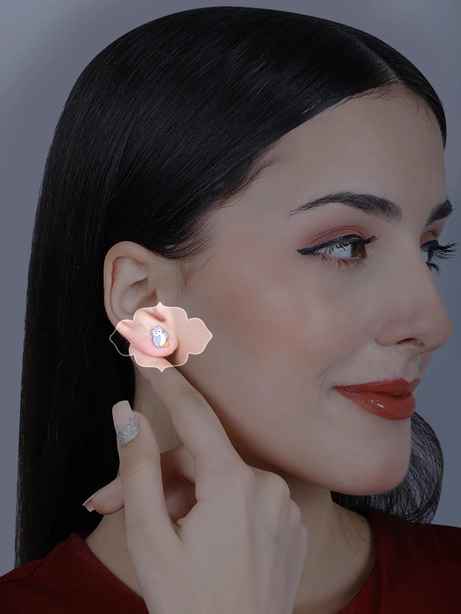 Sylvexia Midnight Owl Earrings