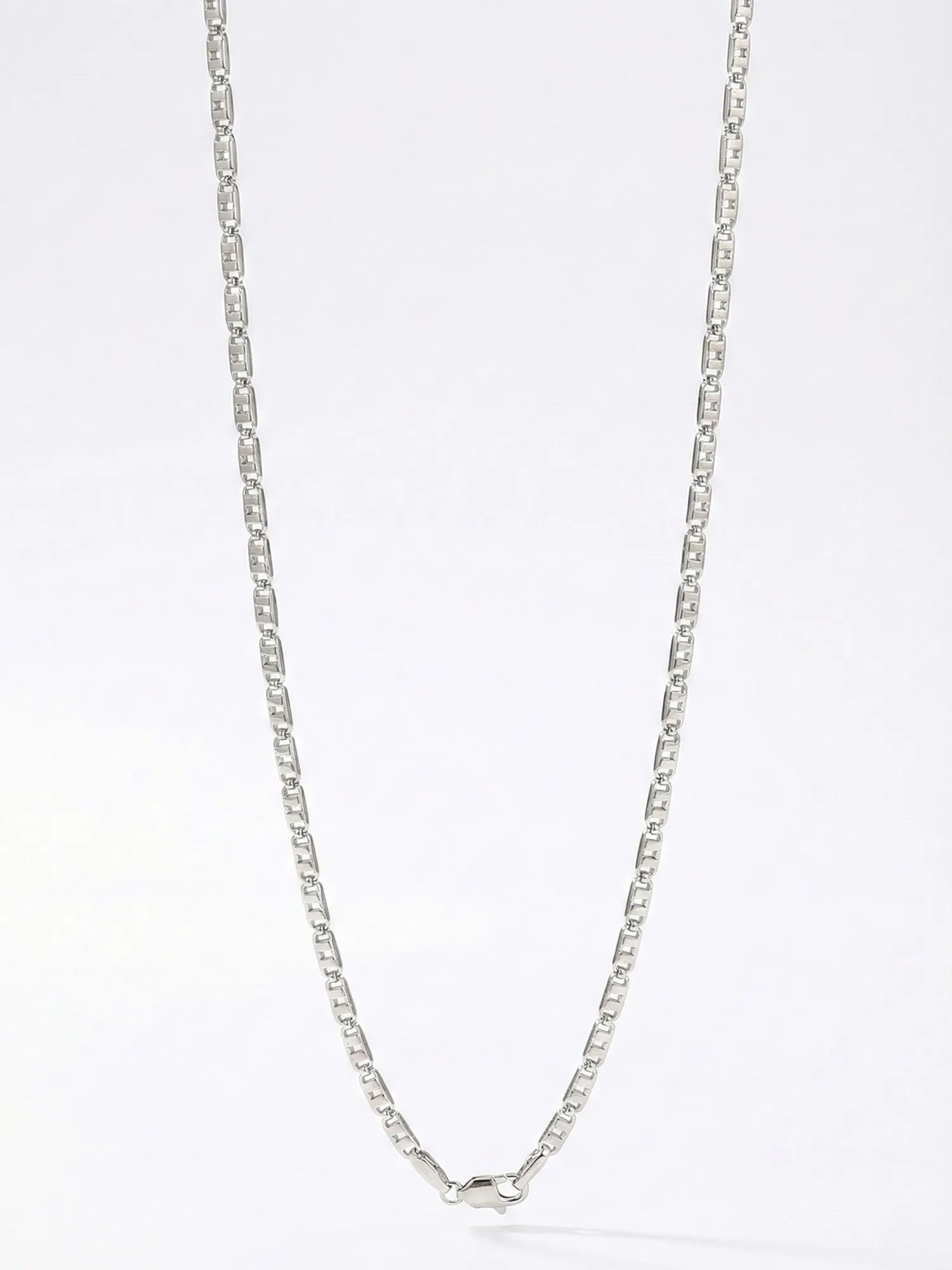 Sylvexia 925 Sterling Silver Designer Link Chain for Men