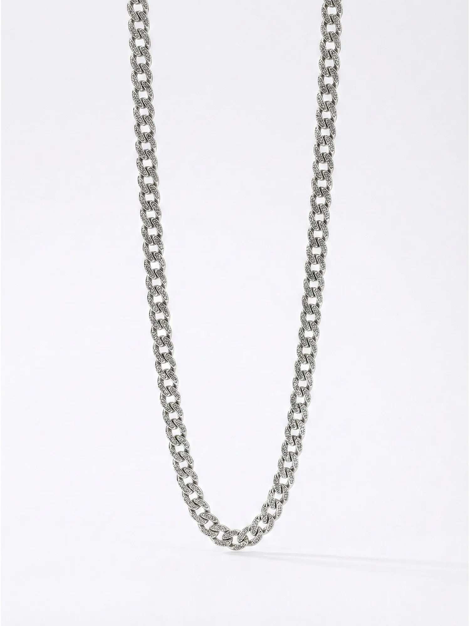 Sylvexia 925 Sterling Silver Heavy Cuban Link Chain for Men