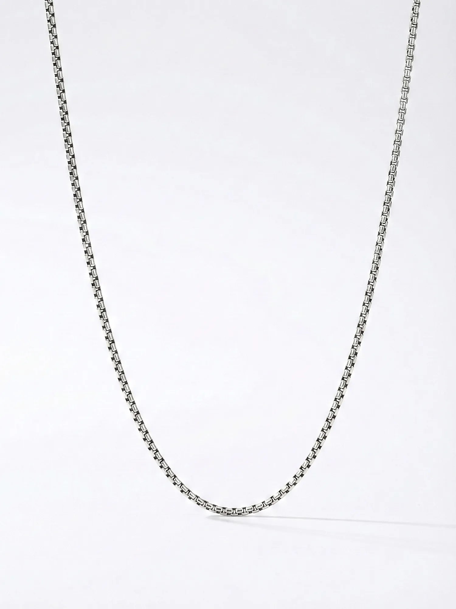 Sylvexia 925 Sterling Silver Box Chain for Men