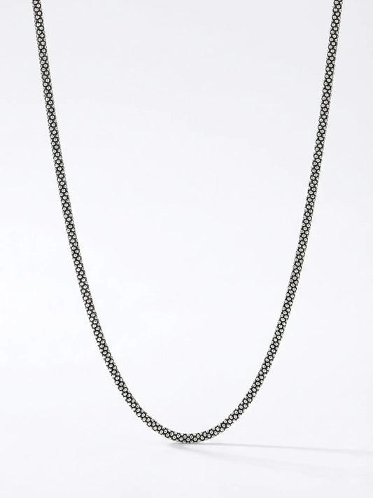 Sylvexia 925 Sterling Silver Box Chain for Men