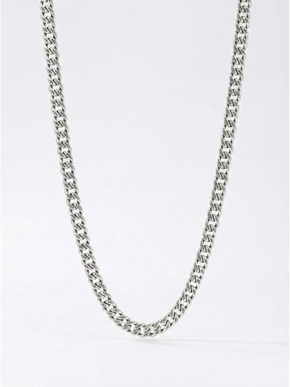 Sylvexia 925 Sterling Silver Cuban Link Chain