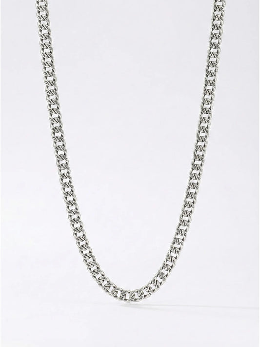 Sylvexia 925 Sterling Silver Cuban Link Chain