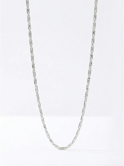 Sylvexia 925 Sterling Silver Designer Link Chain for Men