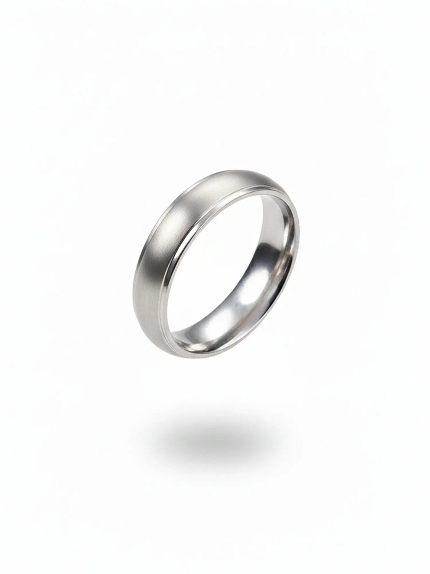 Sylvexia 925 Sterling Silver Plain Band Ring for Men | Minimal Classic Mudari Ring