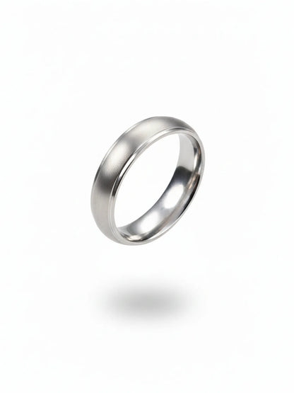 Sylvexia 925 Sterling Silver Plain Band Ring for Men | Minimal Classic Mudari Ring