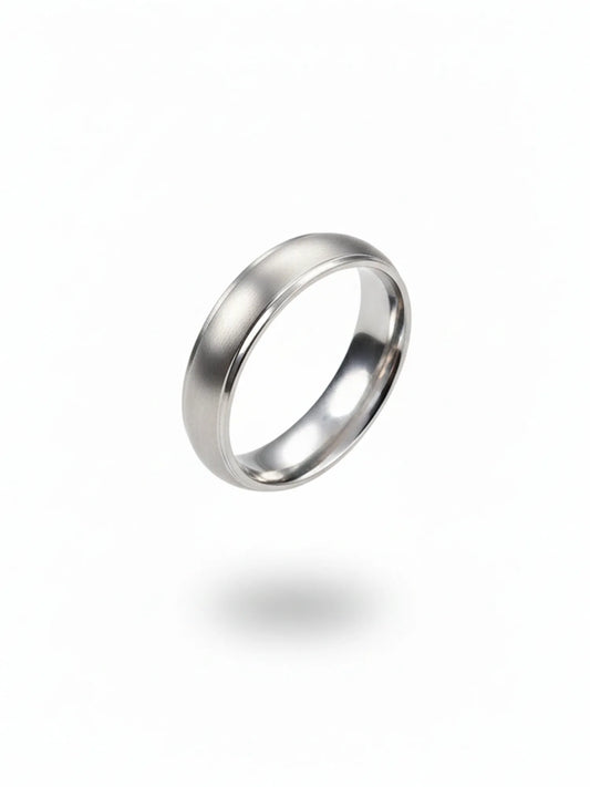 Sylvexia 925 Sterling Silver Plain Band Ring for Men | Minimal Classic Mudari Ring