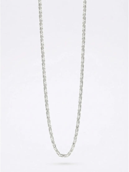Sylvexia 925 Sterling Silver Designer Link Chain for Men