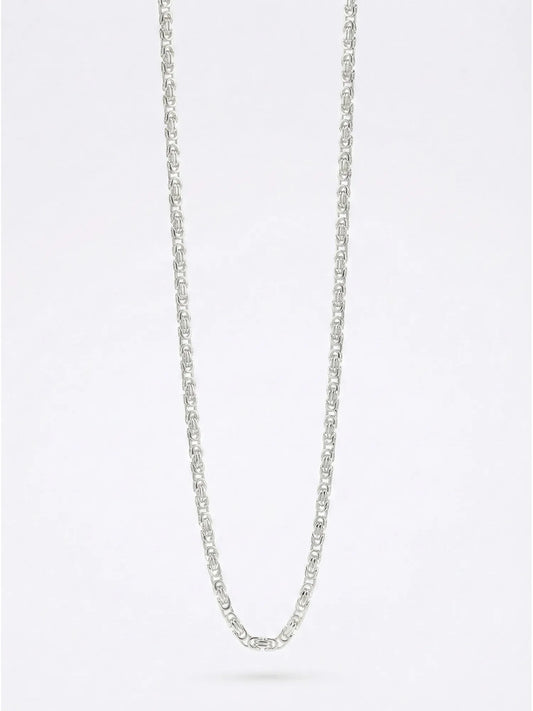 Sylvexia 925 Sterling Silver Designer Link Chain for Men