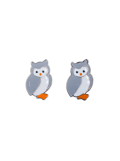 Sylvexia Midnight Owl Earrings