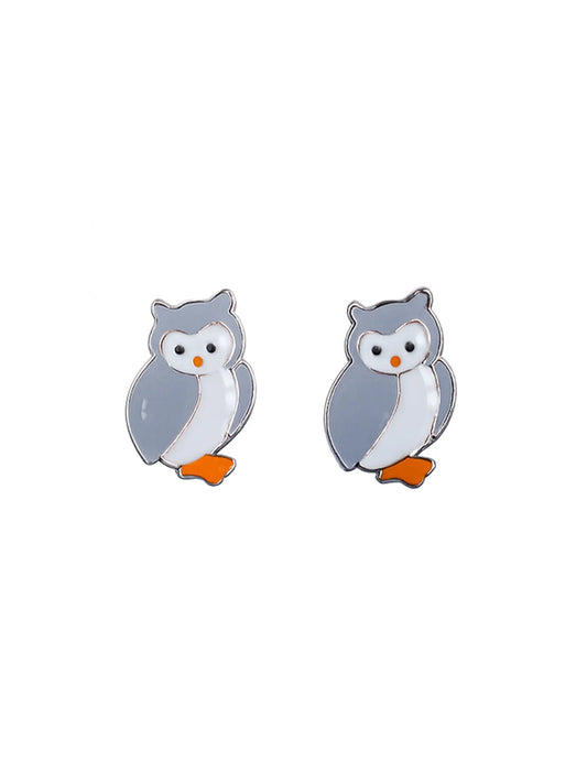Sylvexia Midnight Owl Earrings