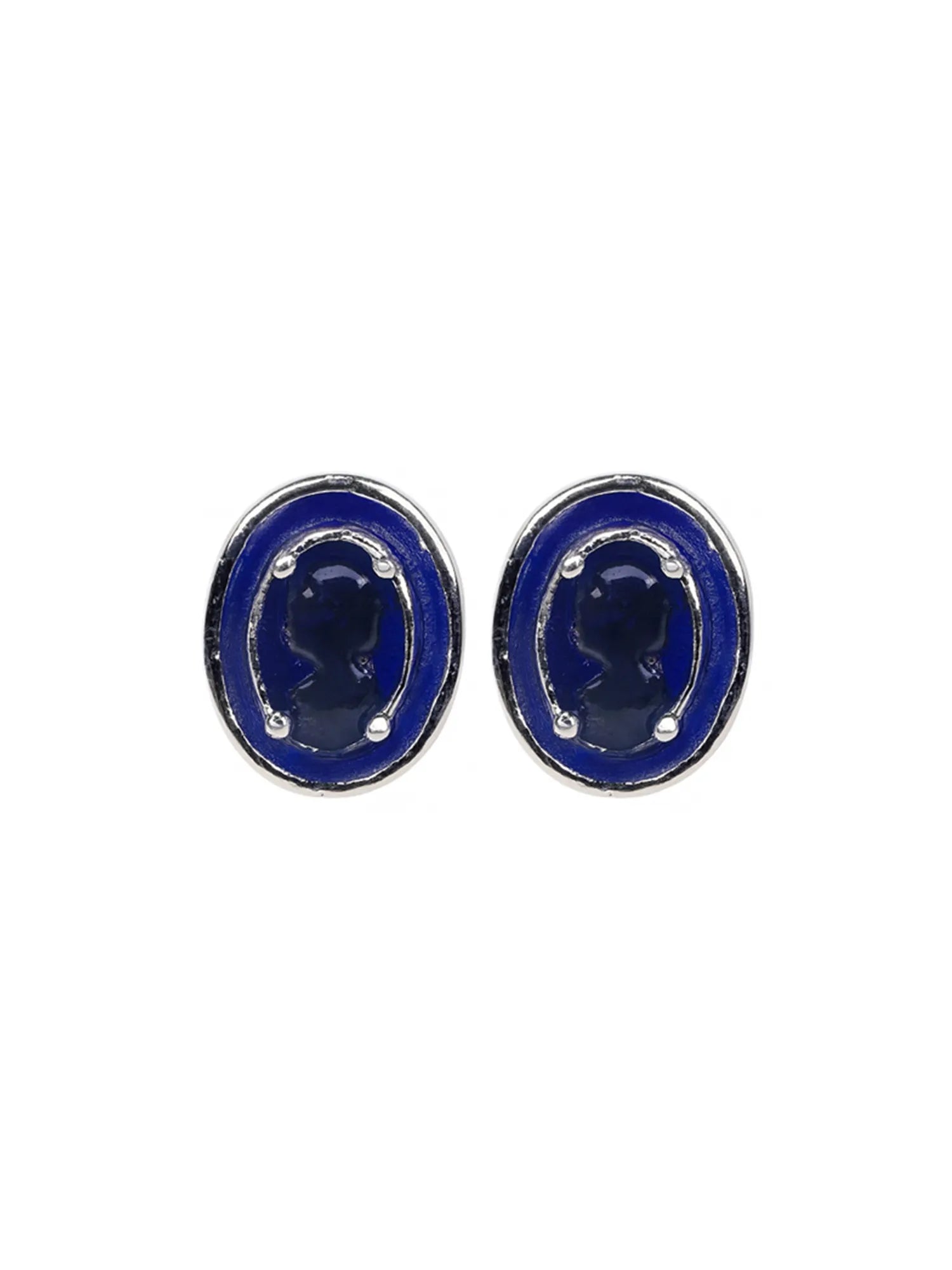 Sylvexia Classic Royal Blue Round Studs