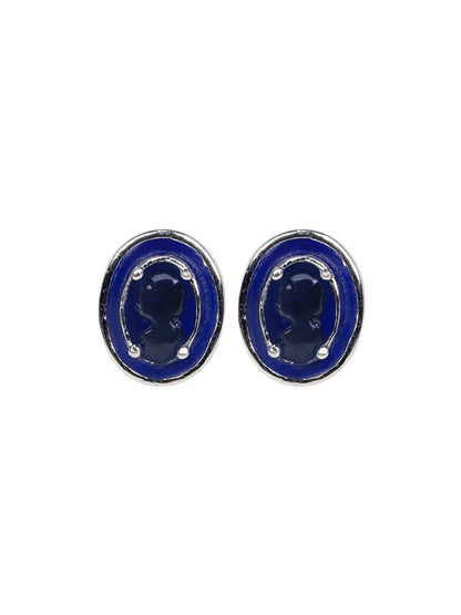 Sylvexia Classic Royal Blue Round Studs