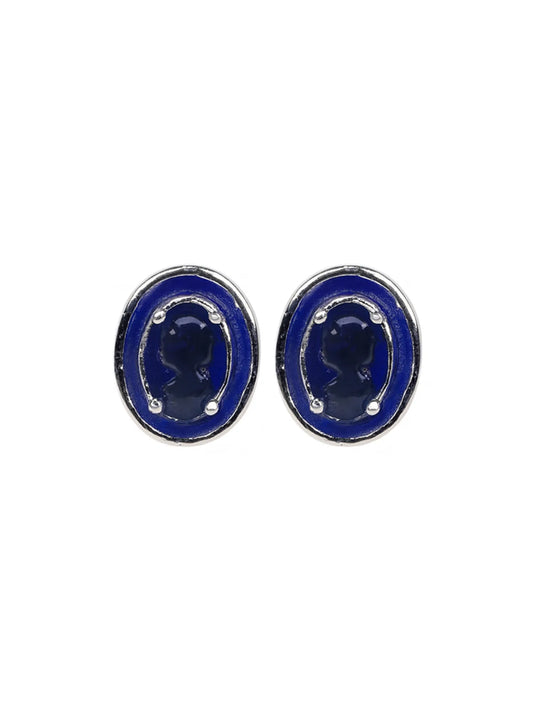 Sylvexia Classic Royal Blue Round Studs