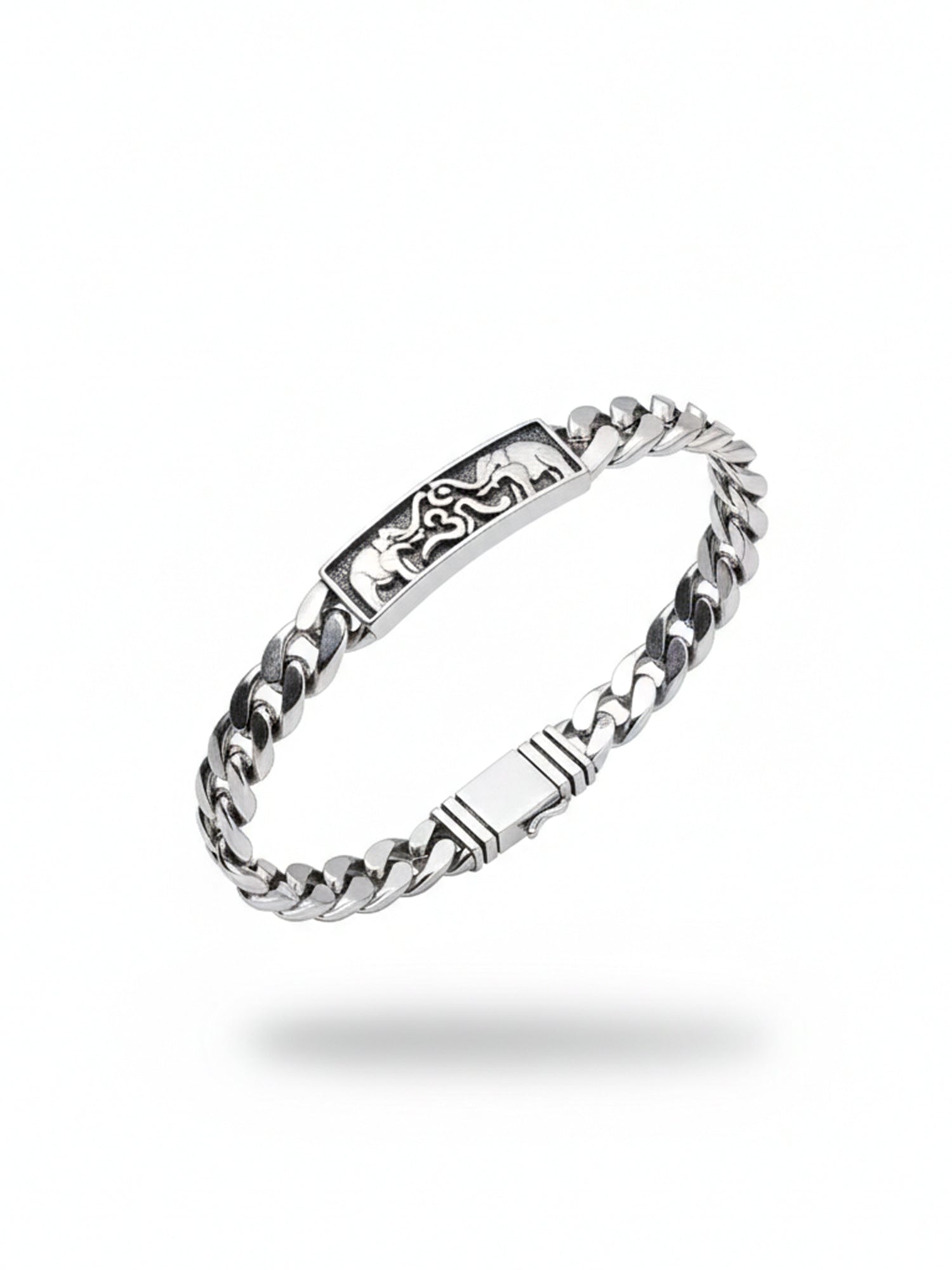 925 Sterling Silver Cuban Link Bracelet for Men Chain Design