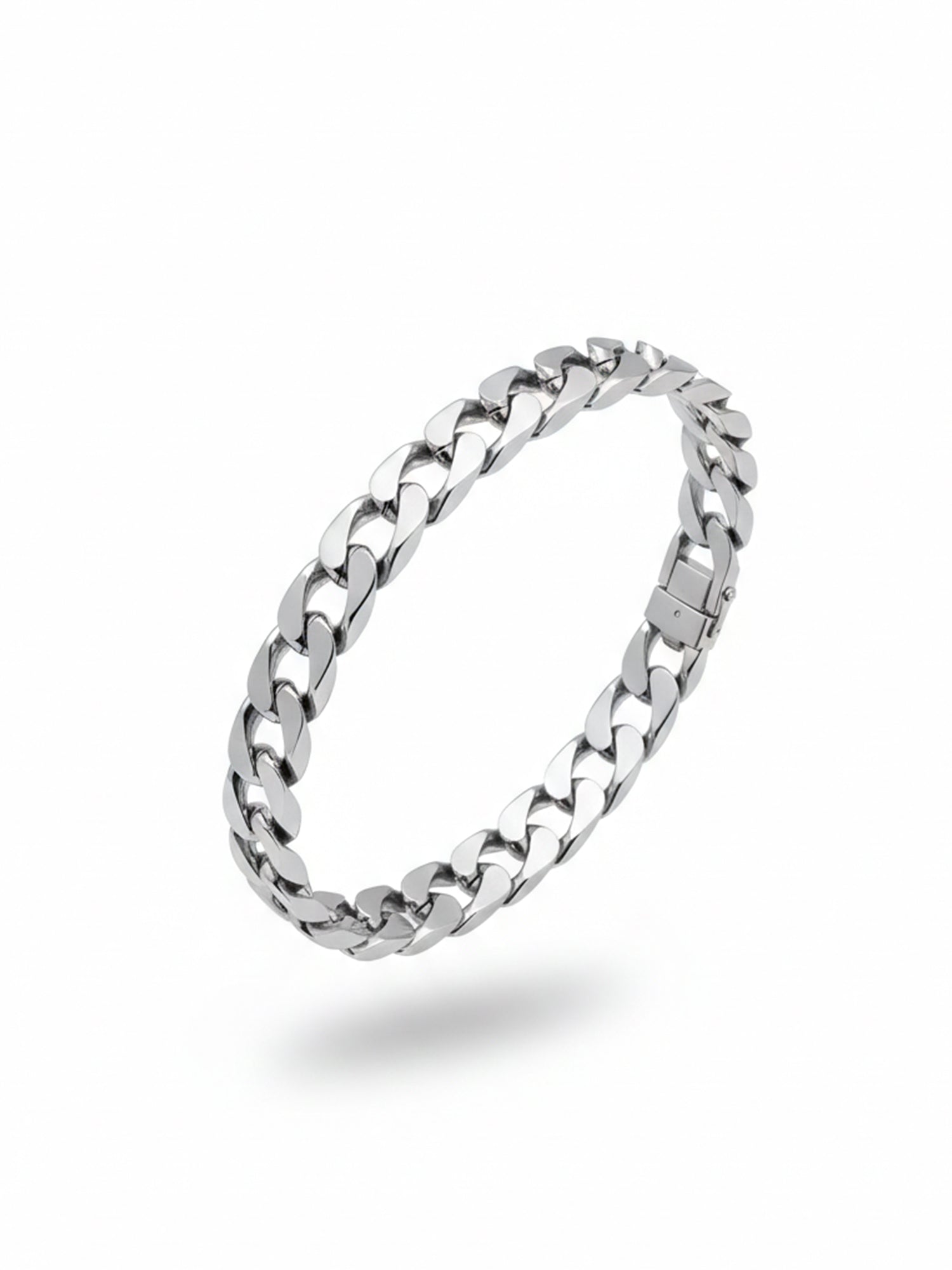 925 Sterling Silver Cuban Link Bracelet for Men Chain Design