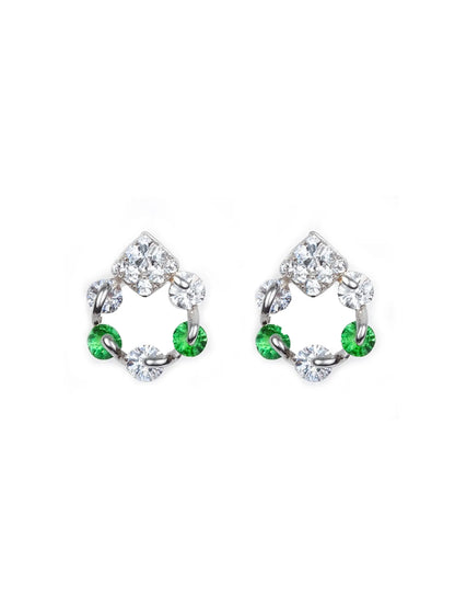 Sylvexia Regal Spark Drop Earrings