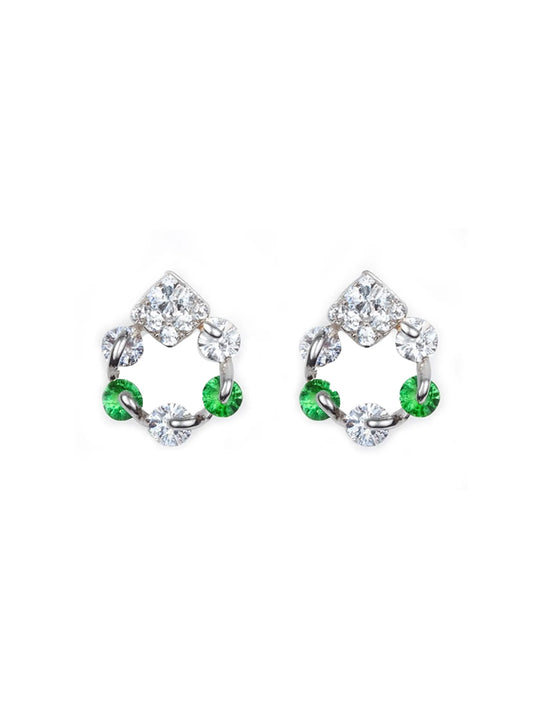 Sylvexia Regal Spark Drop Earrings