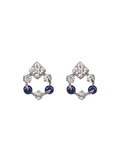Sylvexia Regal Spark Drop Earrings