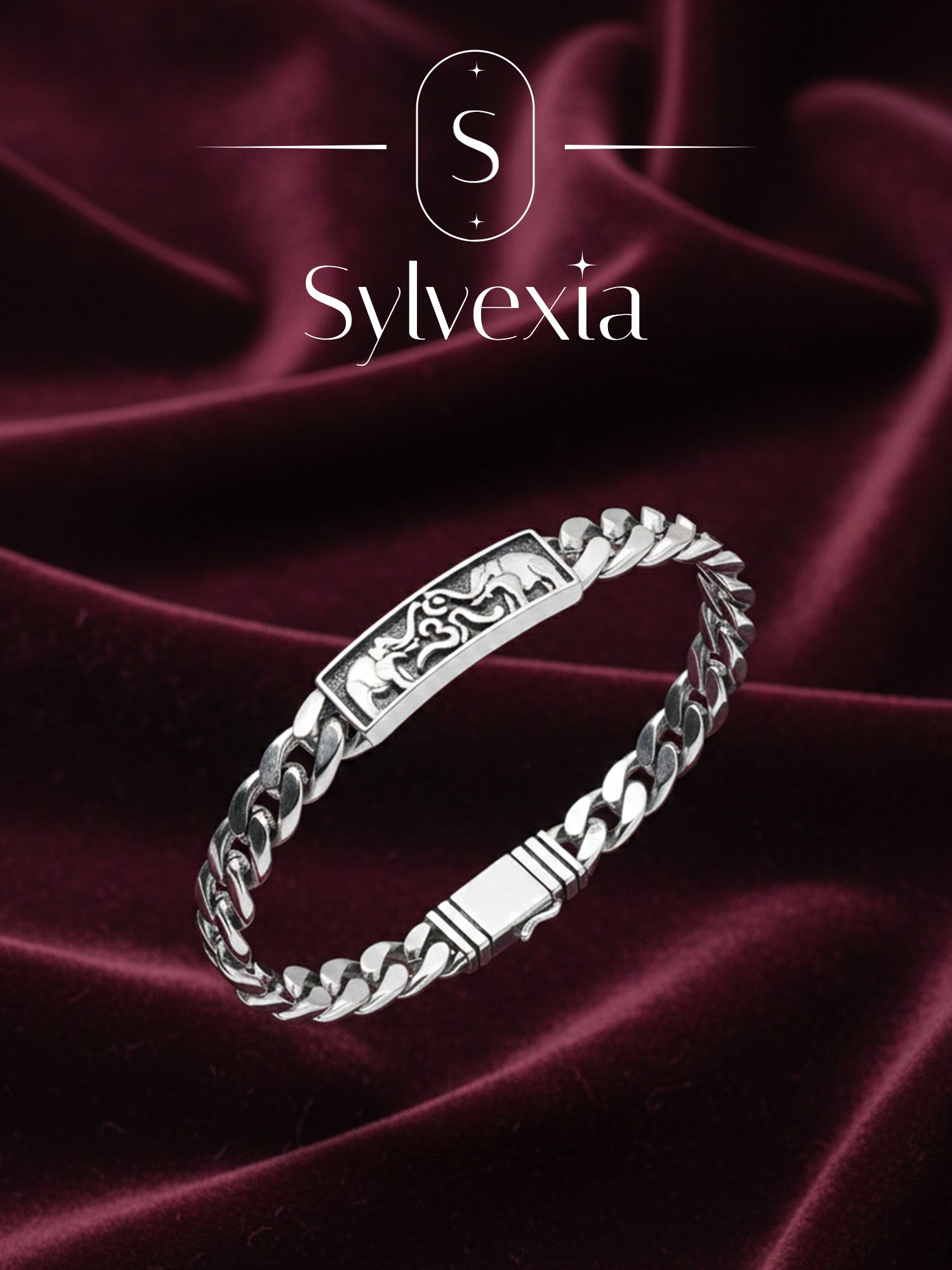 925 Sterling Silver Cuban Link Bracelet for Men Chain Design