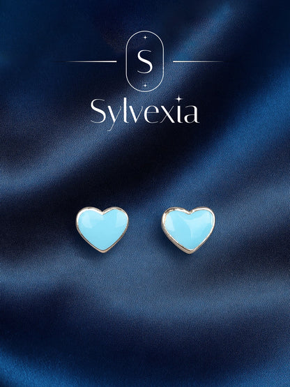 Sylvexia Silver-Plated Brass Handmade Earrings