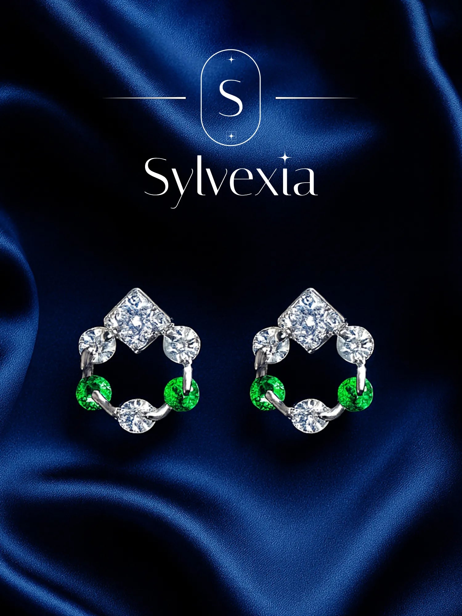 Sylvexia Regal Spark Drop Earrings