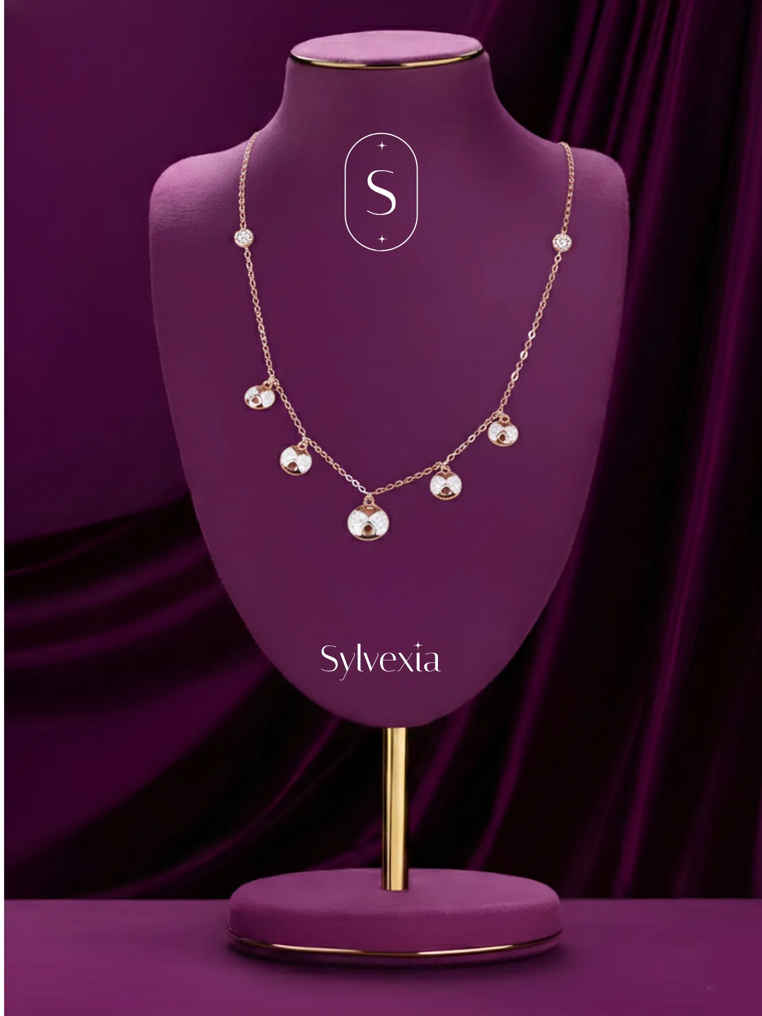 Sterling Silver Coin Charm Necklace
