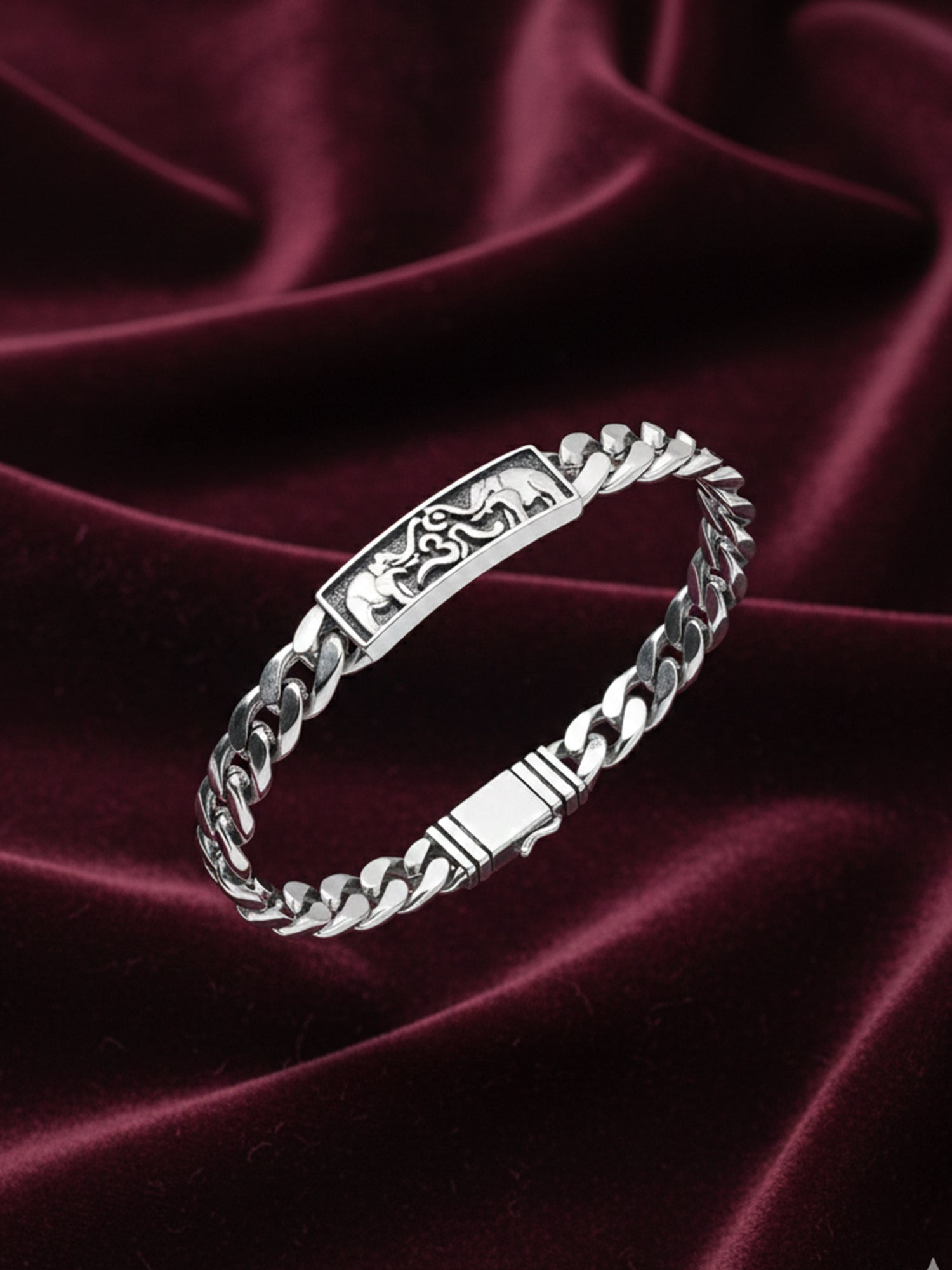 925 Sterling Silver Cuban Link Bracelet for Men Chain Design