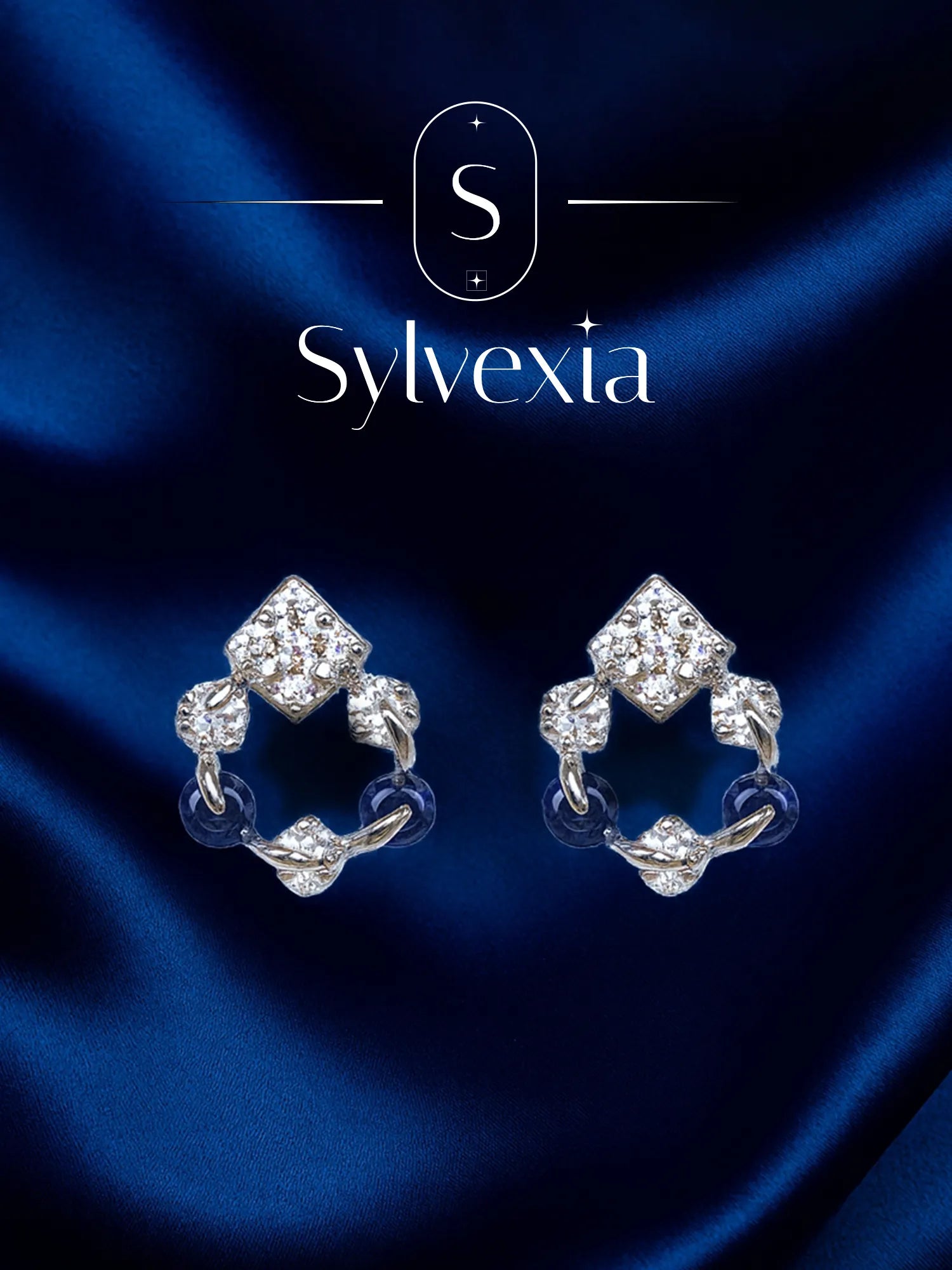 Sylvexia Regal Spark Drop Earrings