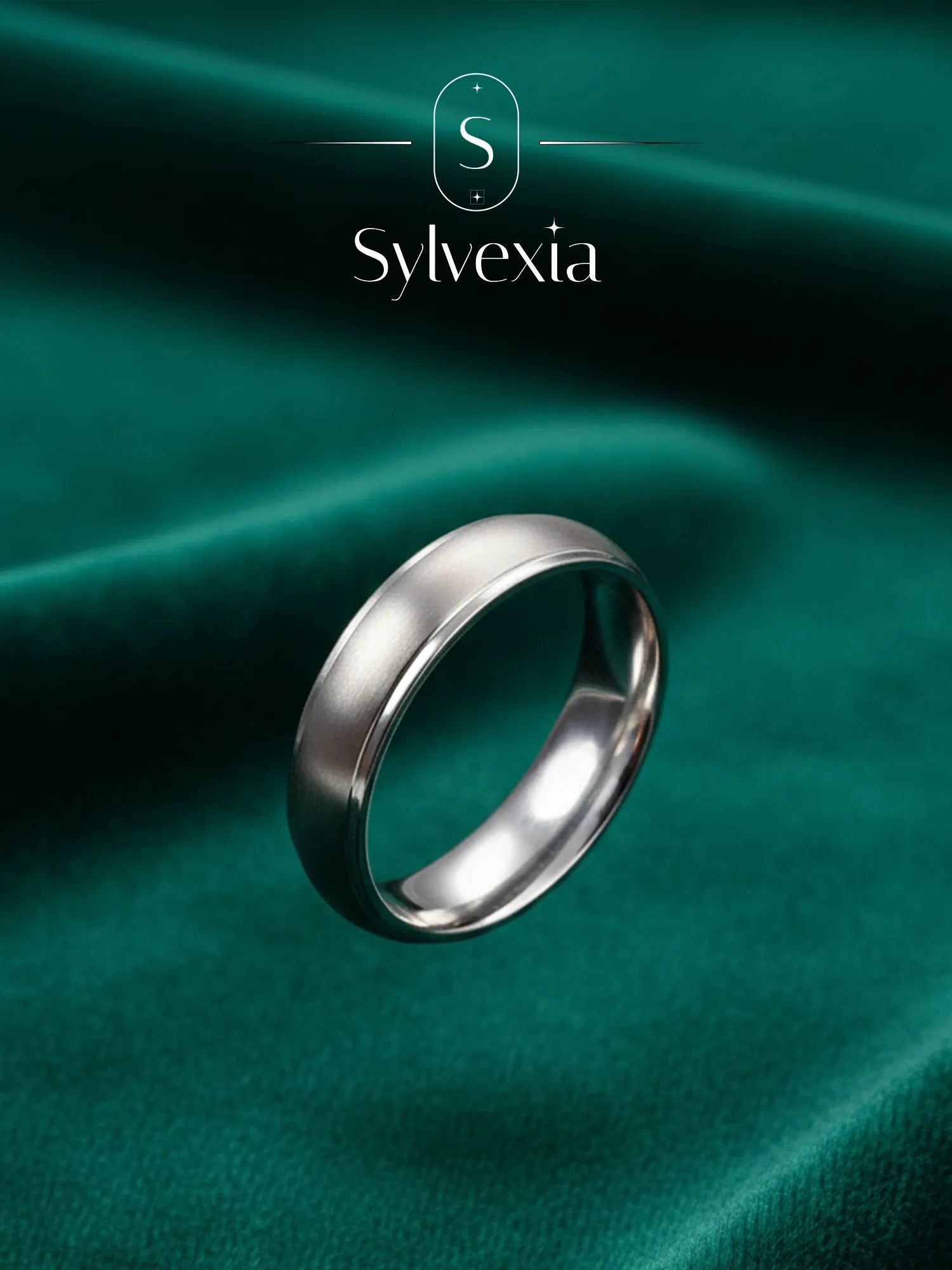 Sylvexia 925 Sterling Silver Plain Band Ring for Men | Minimal Classic Mudari Ring