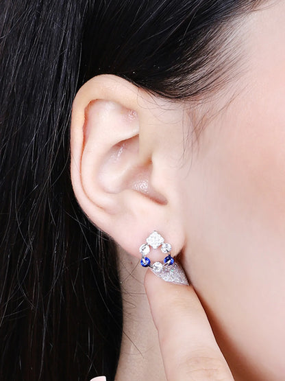Sylvexia Regal Spark Drop Earrings