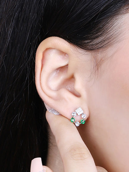Sylvexia Regal Spark Drop Earrings