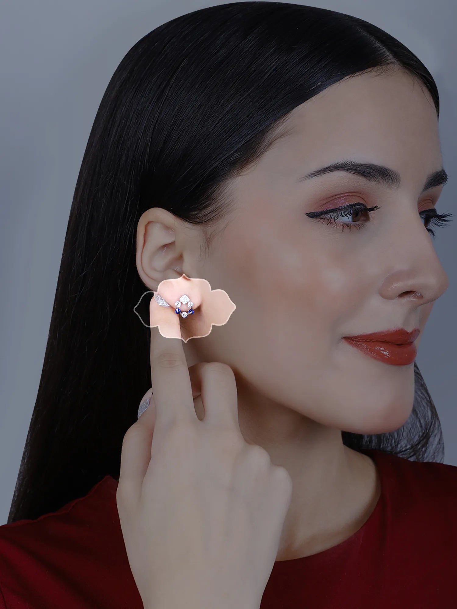 Sylvexia Regal Spark Drop Earrings