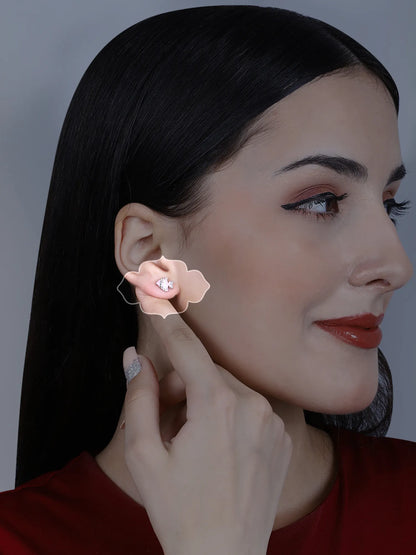 Sylvexia Silver Fish Sparkle Earrings