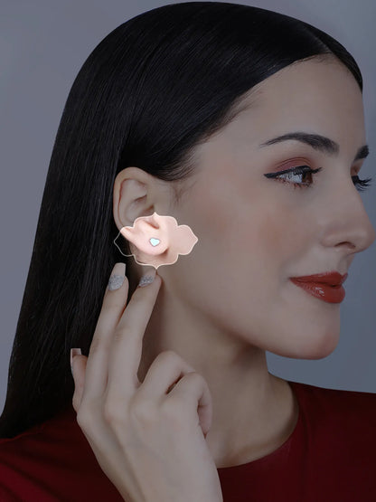 Sylvexia Silver-Plated Brass Handmade Earrings