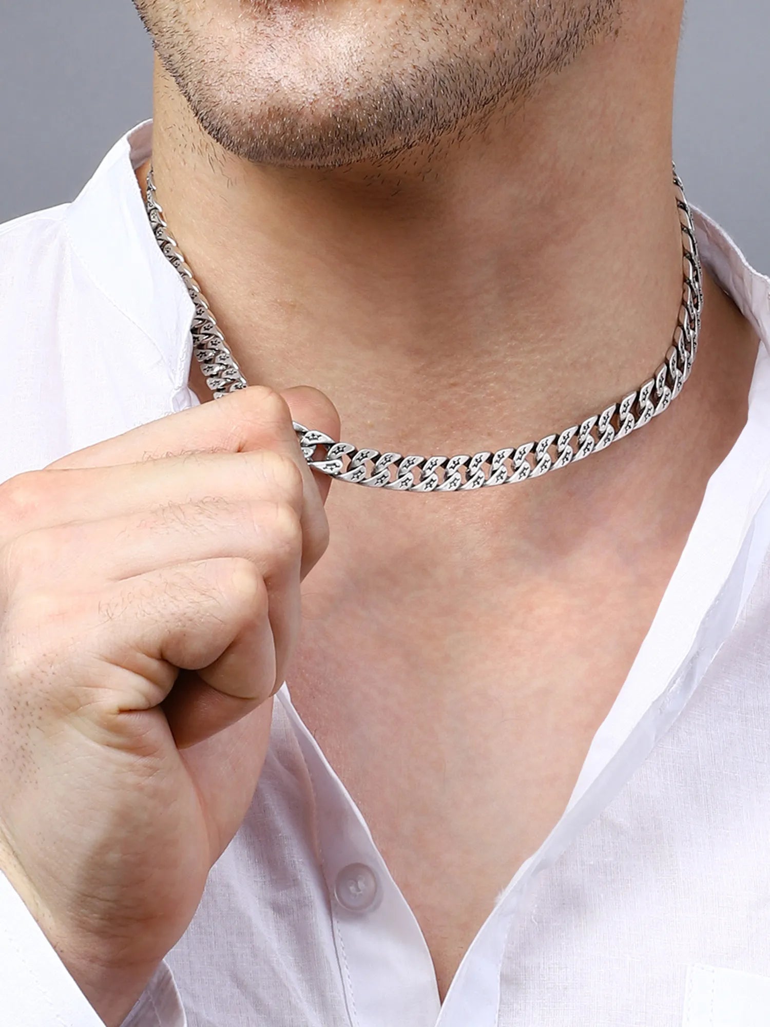 Sylvexia 925 Sterling Silver Cuban Link Chain
