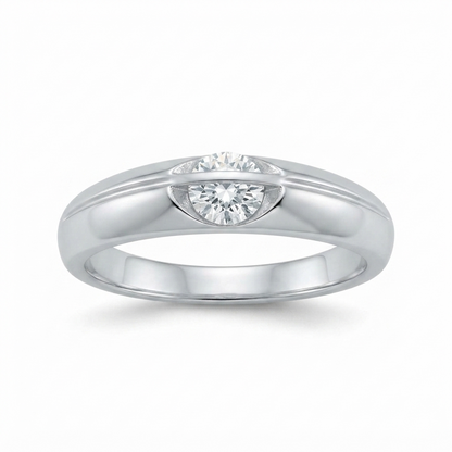 Sylvexia 925 Sterling Silver CZ Solitaire Ring for Women