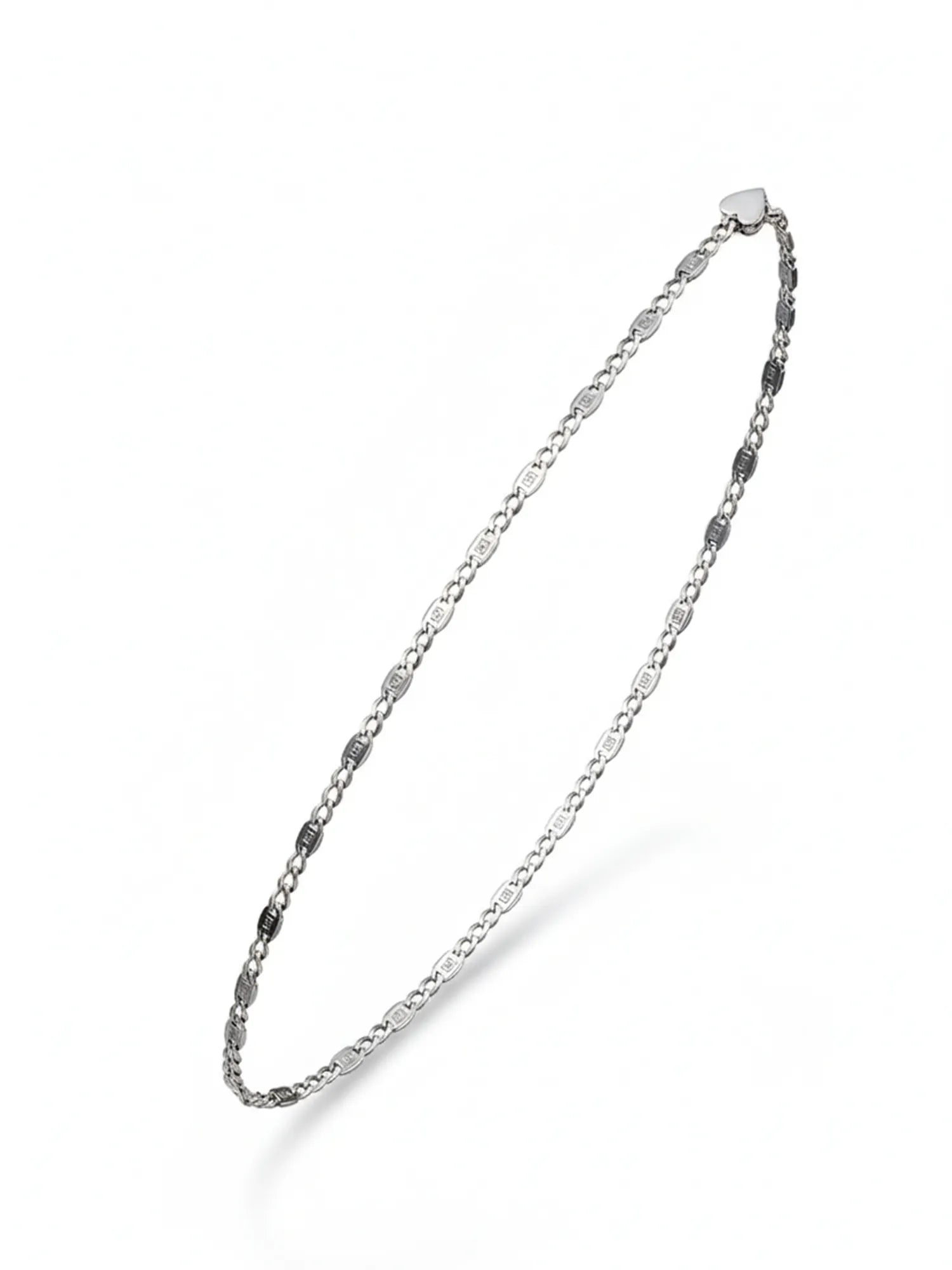 Sylvexia Men’s Silver Accent Link Chain Bracelet