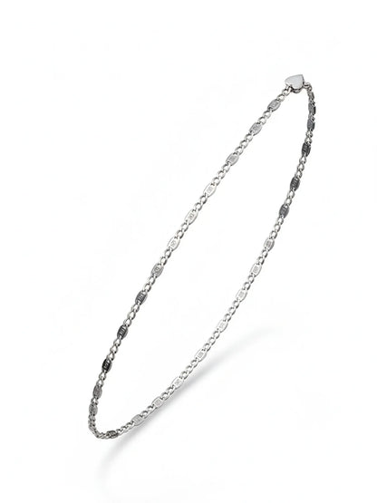 Sylvexia Men’s Silver Accent Link Chain Bracelet