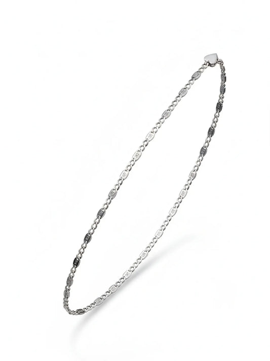 Sylvexia Men’s Silver Accent Link Chain Bracelet