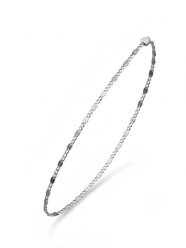 Sylvexia Men’s Silver Accent Link Chain Bracelet