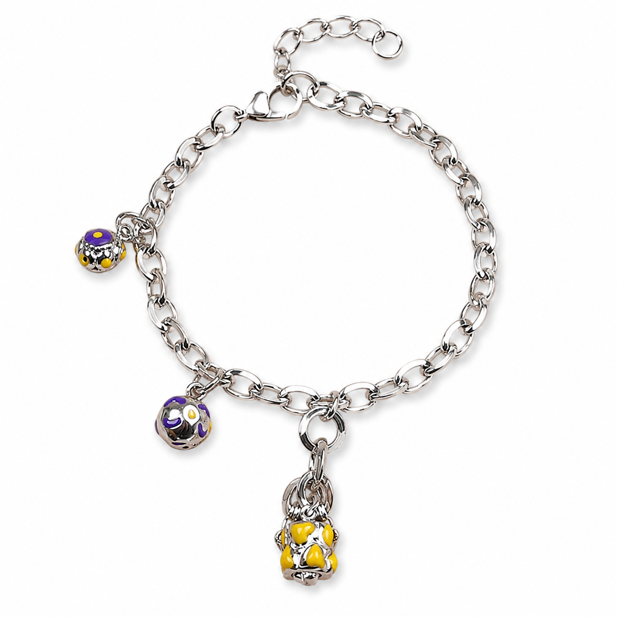 SYLVEXIA 925 Sterling Silver Multi Tone Strand Bracelet for Women