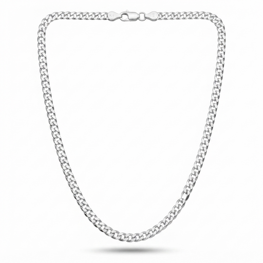 SYLVEXIA 925 Sterling Silver Cuban Link Chain Necklace for Kids | Boys & Girls