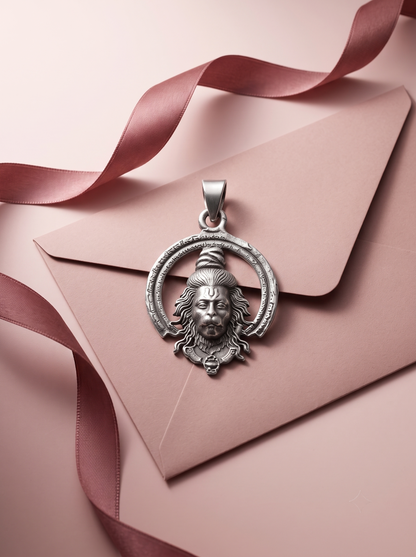 SYLVEXIA 925 Sterling Silver Hanuman Pendant for Men & Women