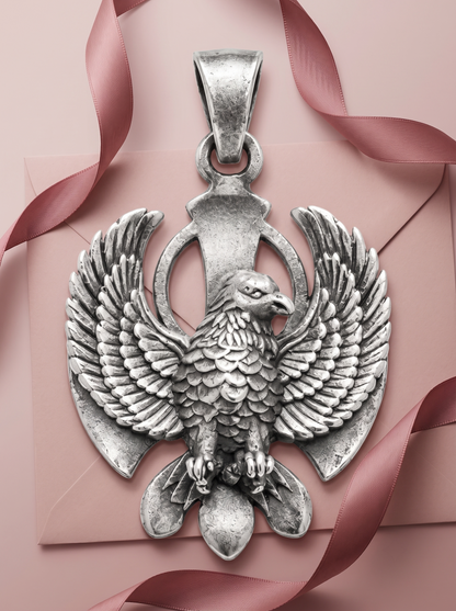 SYLVEXIA 925 Sterling Silver Eagle Pendant for Men