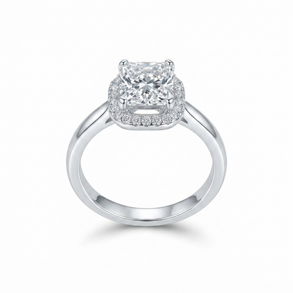 SYLVEXIA 925 Sterling Silver CZ Solitaire Ring for Women