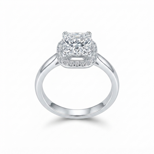 SYLVEXIA 925 Sterling Silver CZ Solitaire Ring for Women