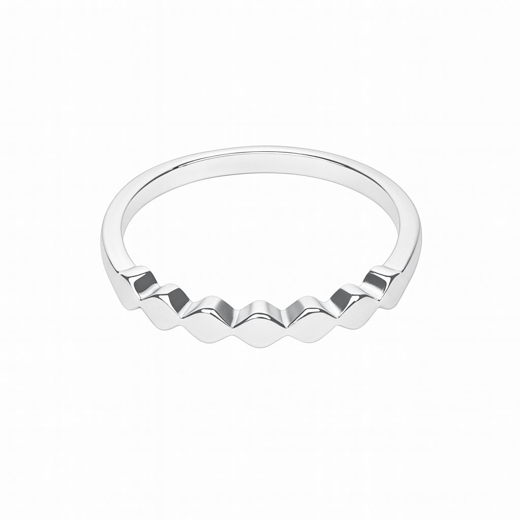 Sylvexia 925 Sterling Silver Circle Band Ring for Women