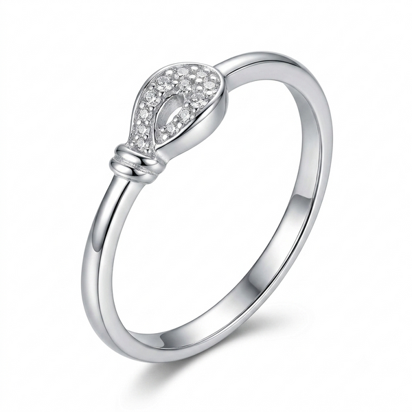 925 Sterling Silver Teardrop Ring for Women