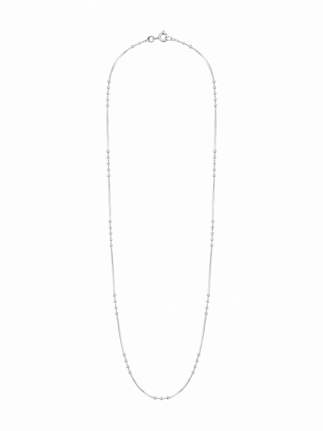 SYLVEXIA 925 Sterling Silver Satellite Bead Chain Necklace